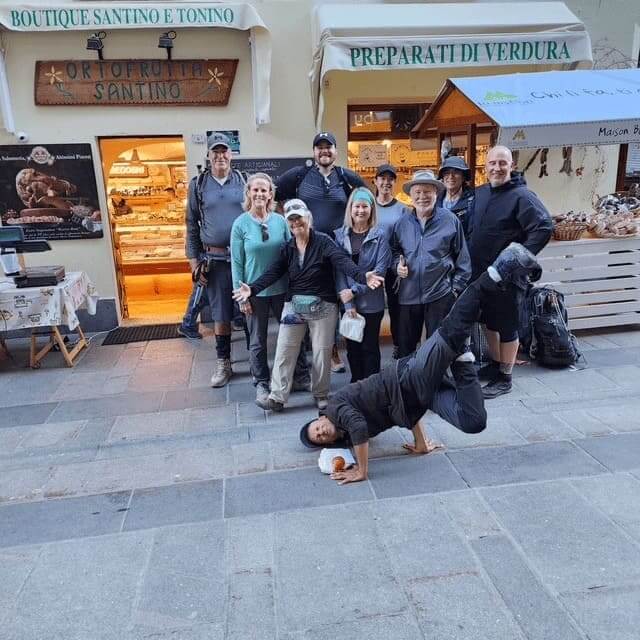 Guillaume Bottolier-Curtet en breakdance session Italie